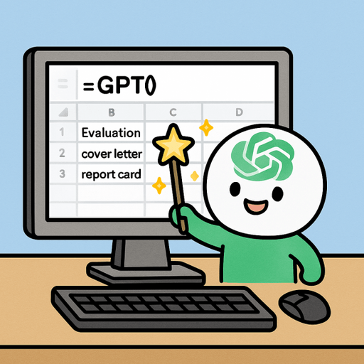 반복 업무 탈출! 구글 스프레드시트 GPT() 함수로 인사 평가·자소서·생기부 작성 10초 완성 대표 이미지