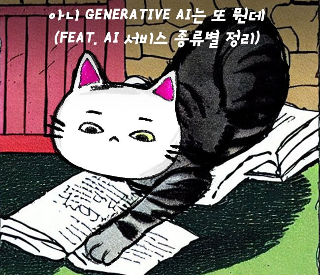 아니 Generative AI는 또 뭔데(feat. AI 서비스 종류별 정리)