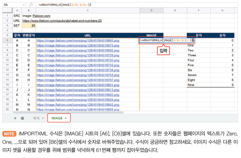 02 일잘러의 비밀 스프레드시트 제대로 파헤치기_IMAGE_함수 예제_숫자를 그림으로 바꾸기.PNG